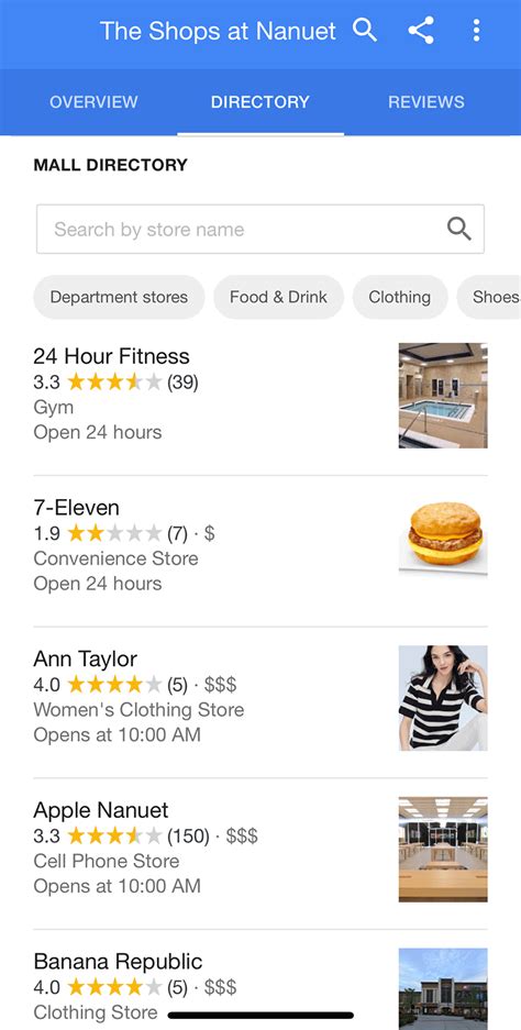 Add a customizable search box to your web pages and show fast, relevant results powered by google. Google Maps adds mall directory search & browse in local panel