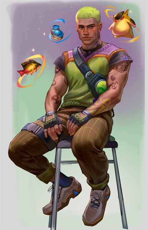 Safebooru - 1boy absurdres arm tattoo artist name black gloves brown