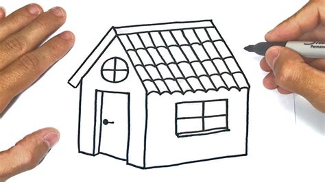 How To Draw A House For Kids House Easy Draw Tutorial