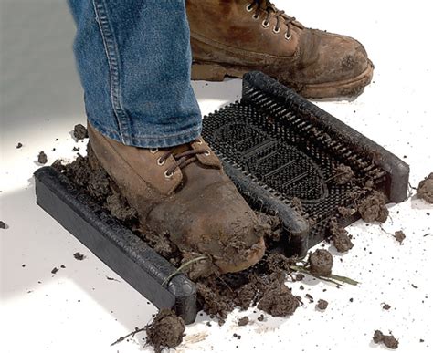 Poorly cared for flooring that has been neglected or exposed to harsh chemicals and temperatures will quickly deteriorate, warp, or wear. Boot Scrapers are Rubber Boot Scrapers by American Floor Mats