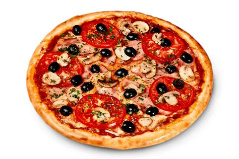 Пицца Ветчина грибы Ø 30 или 40 см на тонком тесте заказать в Roll