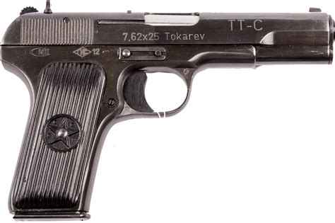 Soviet Surplus Tt 33 Tokarev Single Action Semi Auto Pistol 762x25mm