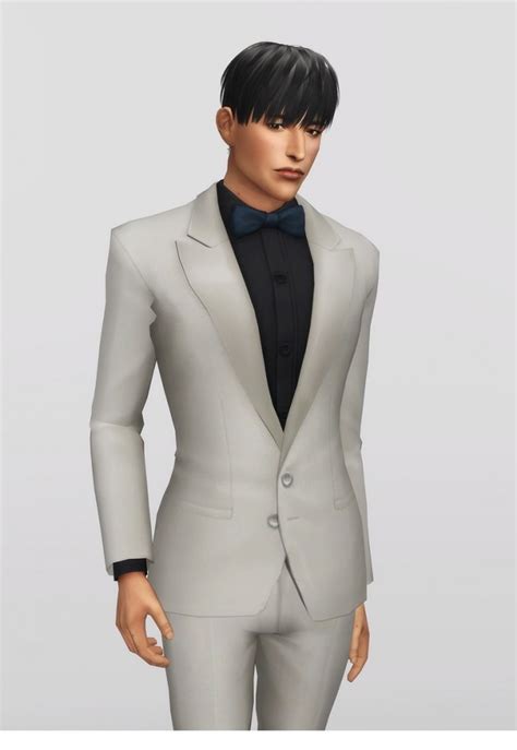 Bow Tie For M Suit Top At Rusty Nail Sims 4 Updates
