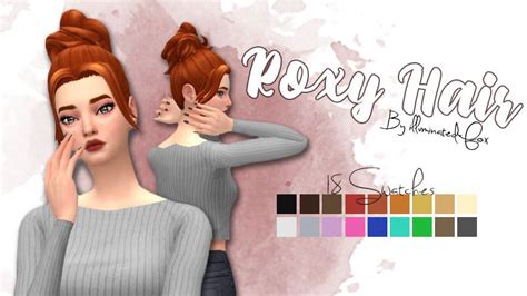 Sims 4 Cc Maxis Match Hair Bun Heripicsyu