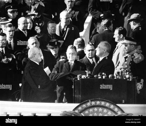 Franklin D. Roosevelt began his unprecedented third term as Chief