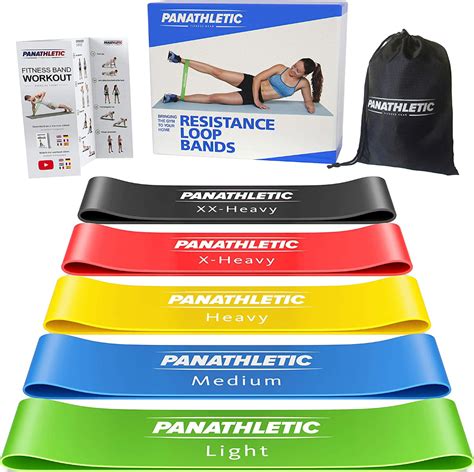 Panathletic Fitnessbänder 5er Set 5 Verschiedene Stärken