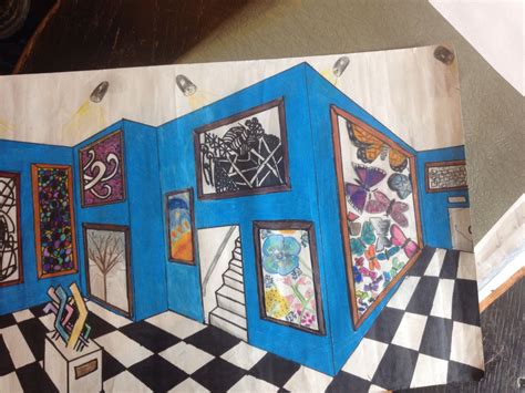 Two Point Perspective Gallery 8th Grade 7th Grade Art