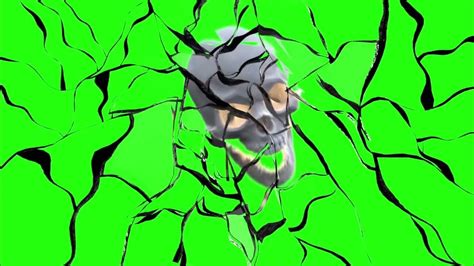 Green Screen Animated Skull Banging Head On Screen No Copyright Free To