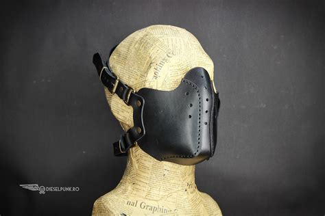Steampunk Mask Leather Mask Halloween Mask Mouth Mask LARP