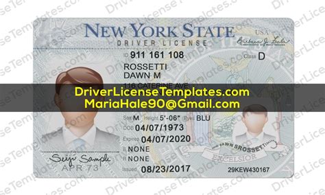 New York Drivers License Template Psd 2023
