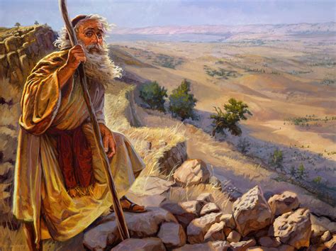 Moses On Mount Nebo Gospelimages