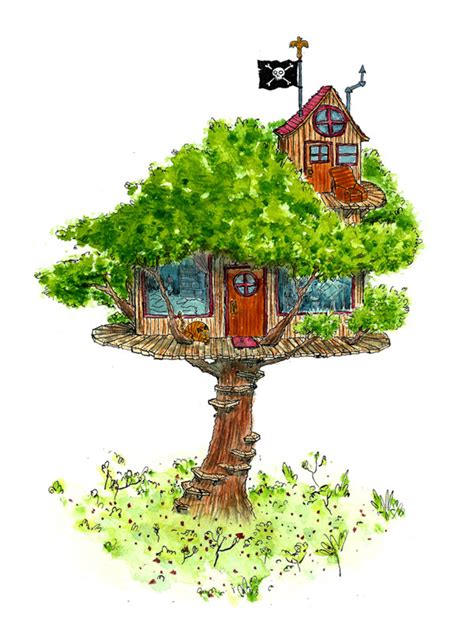 Tree House Drawing At Getdrawings Free Download