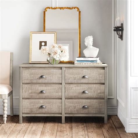 Greyleigh Bedias 6 Drawer Double Dresser And Reviews Wayfair Dresser