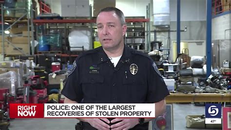 Police Return Stolen Property “its Probably The Largest Seizure That Ive Seen In My Career