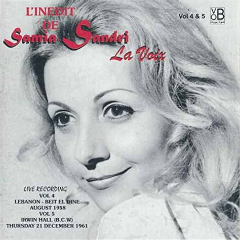 Samia Sandri Linédit Vols 4 And 5 Live Recording December 1961 By