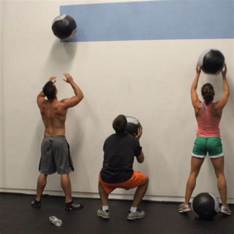 Wall Balls Crossfit Fitness Pinterest