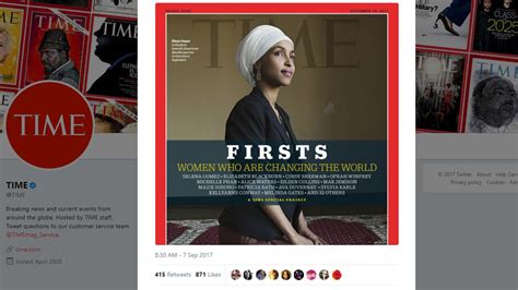 Rep Ilhan Omar Featured On Cover Of Time