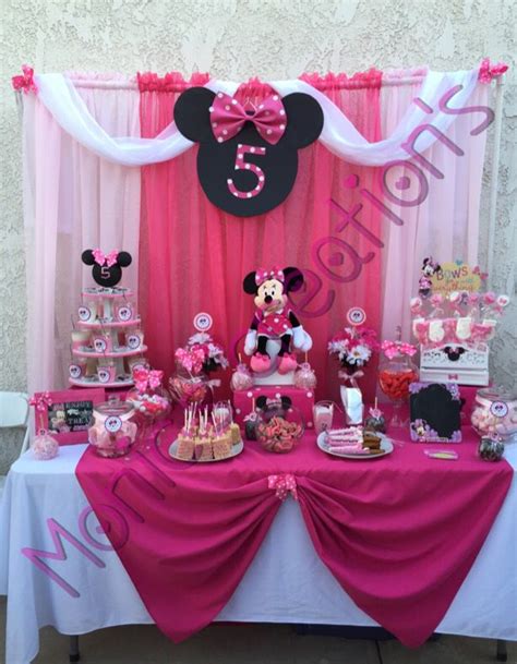 minnie mouse candy buffet by monic s party creations minnie birthday party minnie