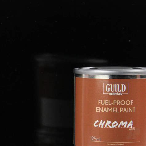 Guild Materials Gloss Enamel Fuel Proof Paint Chroma Black