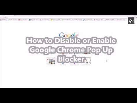 Disable google chrome popup blocker. How to Disable or Enable Google Chrome pop up blocker ...