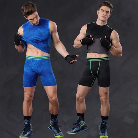 2019 New Arrival Fitness Shorts Men Folks Compression Tight Casual