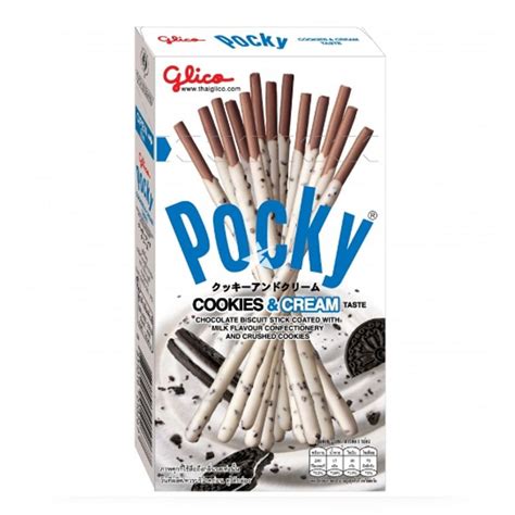 Buy Glico Pocky Cookies And Cream Thailand 45g Japanese Supermarket Online Uk Starry Mart
