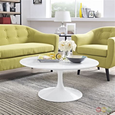 Weston home factory rectangle wood coffee table. Lippa Modern 36" Round Pedestal Coffee Table With ...