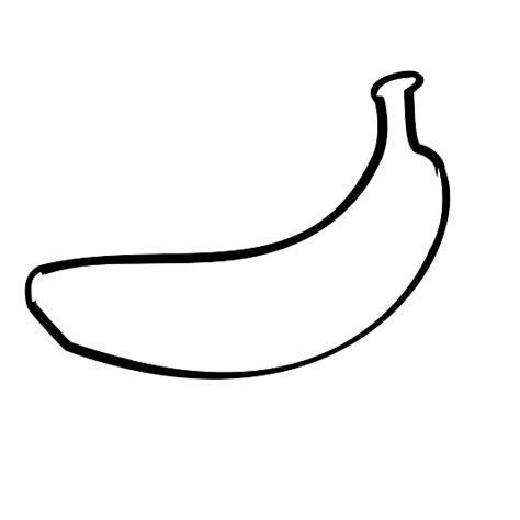 Banana Outline Clip Art At Vector Clip Art Online Royalty