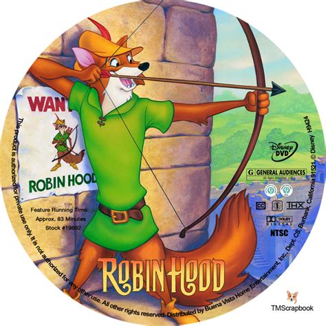 Disney Robin Hood Dvd Cover Robin Hood Dvd Cover Dvd Covers Labels By Customaniacs Id