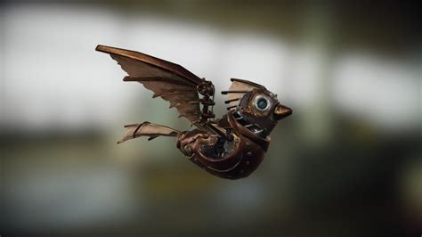 Mechanical Bird 3d Model By Grozamedvedey Aba17cb Sketchfab