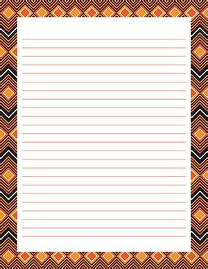 pin  printable lined paper