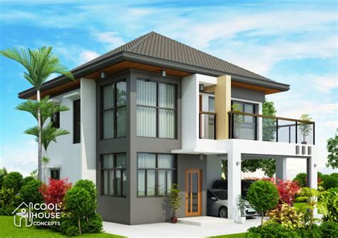 Modern House Two Story With 4 Bedrooms Cool House Concepts