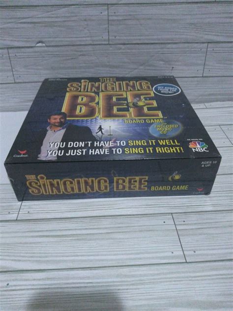 The Singing Bee Board Game With Music Cd Brand New Sealed 47754640212