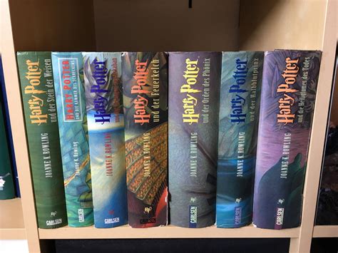 The seven books of the Harry Potter series in this shelf. : Perfectfit
