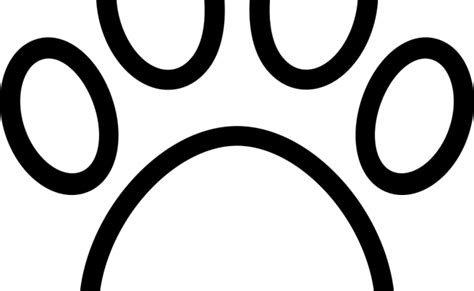 Paw Print Tattoo Outline Free Transparent Clipart Clipartkey Otosection