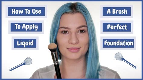 how to apply liquid foundation with makeup brush