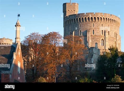 Windsor Castle At Sunset Berkshire England Stock Photo Alamy