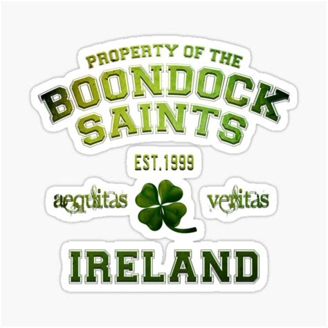 Boondock Saints Sticker For Sale By Jerrodkohler Redbubble