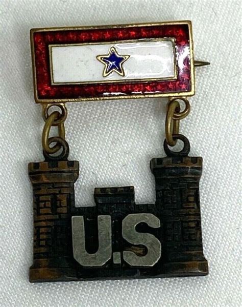 Wwii Us Army Engineer Son In Service Pin Ebay