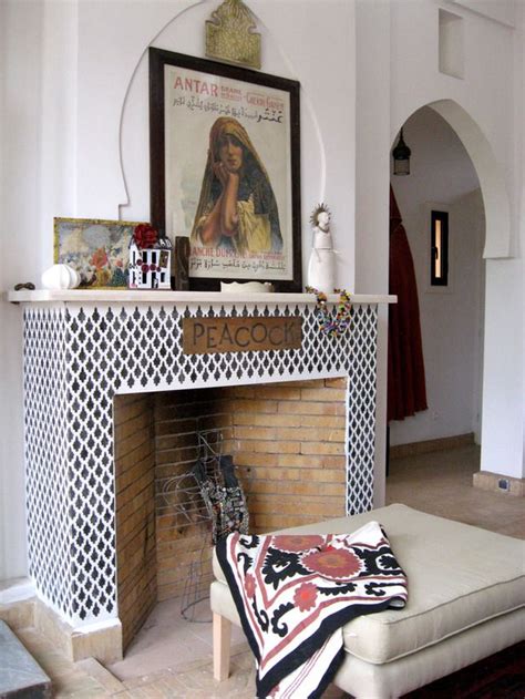 Moroccan Decor Ideas For Home Fireplace Tile Surround Moroccan