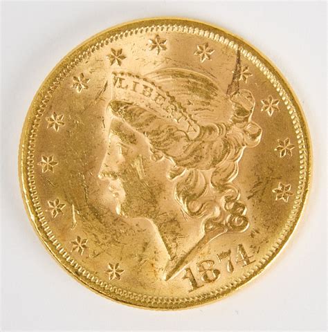Twenty Dollar Liberty Gold Coin 1874 Barnebys
