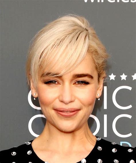 Emilia clarke hot emelia clarke blond emilia clarke daenerys targaryen star wars fashion tv khaleesi. Emilia Clarke Short Straight Light Platinum Blonde ...