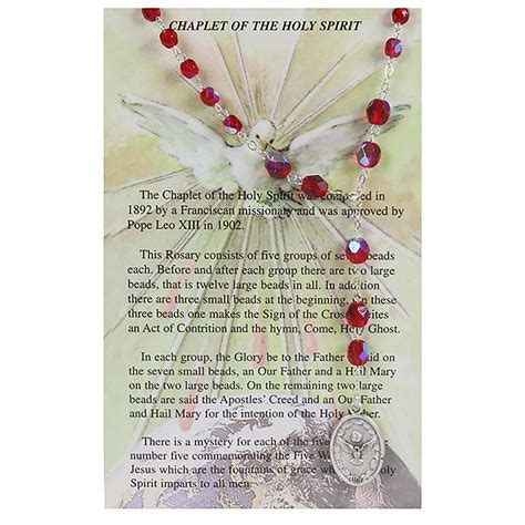 Chaplet Of The Holy Spirit Ewtn Religious Catalogue