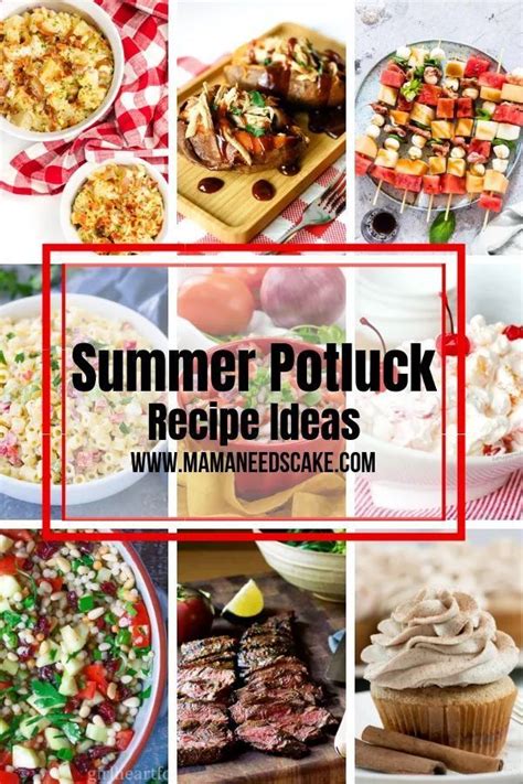 Summer Potluck Recipes Appetizers Sides Main And Desserts Mama