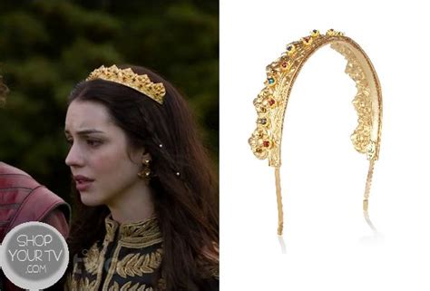 Shop Your Tv Reign Season 1 Episode 3 Mary S Gold Crown Reign Fashion Style And Clothes