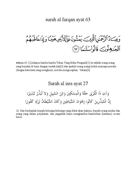63 Surah Al Furqan Ayat Pdf