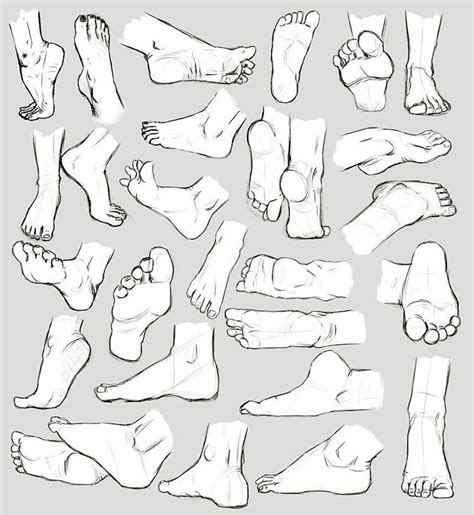 65 Drawings Of Feet Sketches And Anatomy Studies