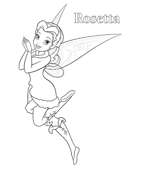 Desenho De Fada Rosetta Para Colorir Tudodesenhos