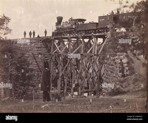 Bridge On Orange And Alexandria Rail Road As Repaired By Army