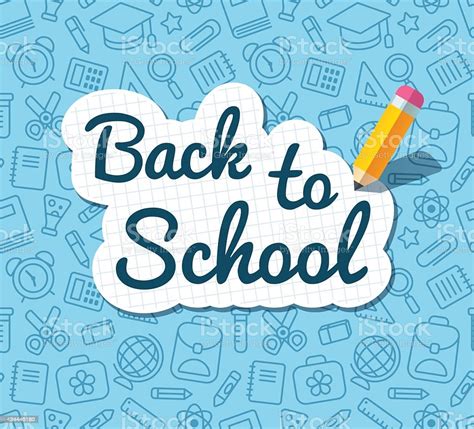 Back To School Banner Stock Vector Art And More Images Of 2015 484446180